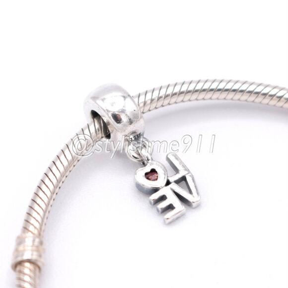 Authentic PANDORA LOVE Dangle - 791253CZS - Picture 4 of 11